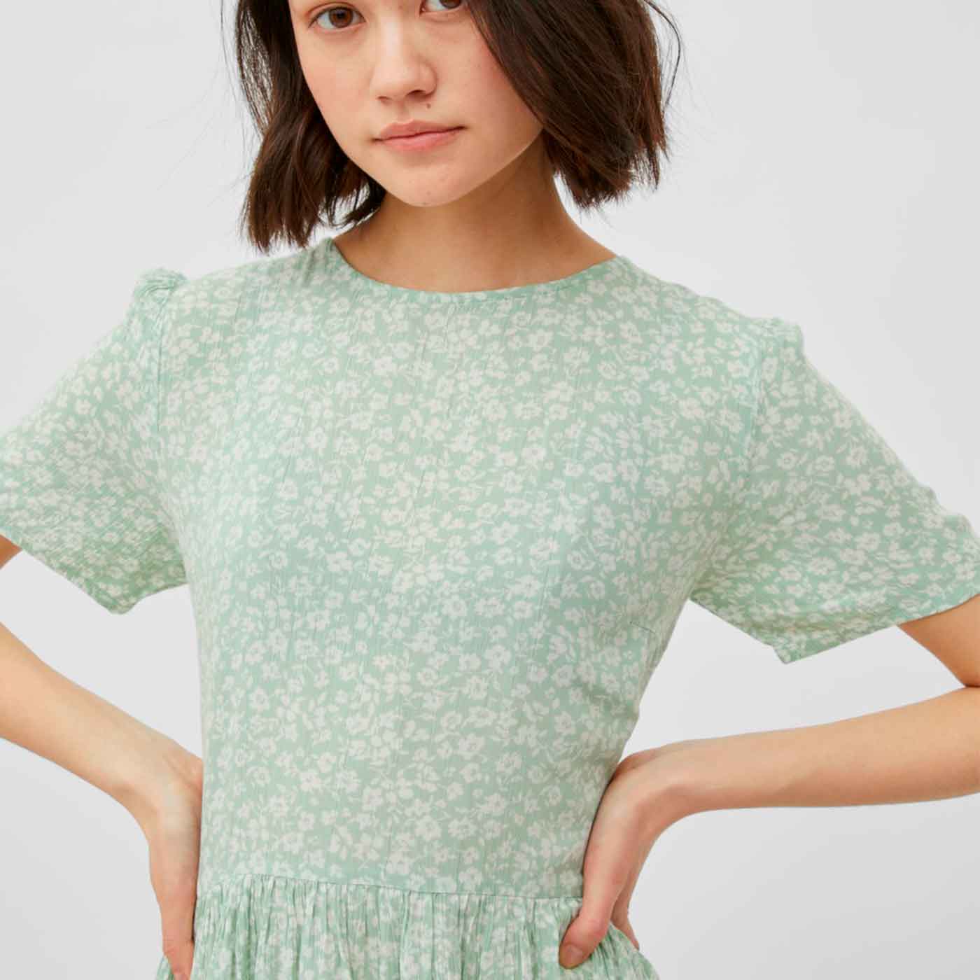 VILA - KJOLE - MESA 14072393 - JADE GREEN