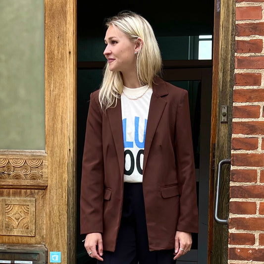 PIECES - BLAZER - BOSSY 17114792 - CHICORY COFFEE