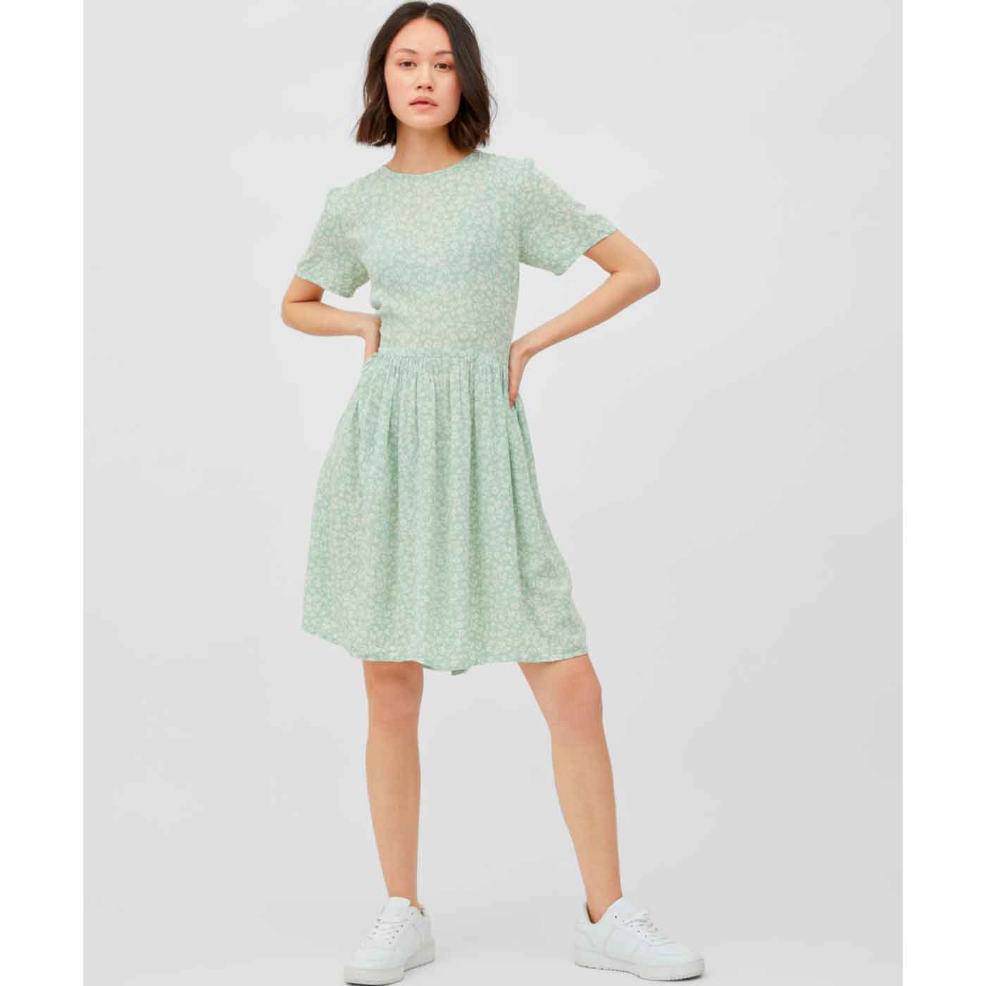 VILA - KJOLE - MESA 14072393 - JADE GREEN