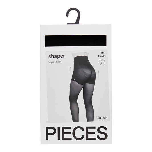 PIECES - STRØMPEBUKS - SHAPER 20 DEN - SORT
